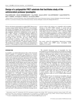 Design of a polypeptide FRET substrate that facilitates study of the