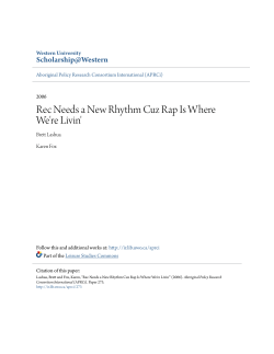 Rec Needs a New Rhythm Cuz Rap Is Where We`re Livin`
