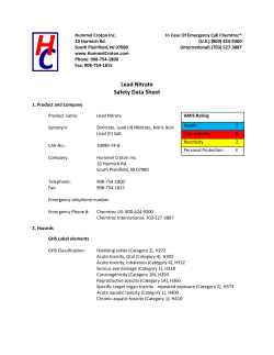 Lead Nitrate - Hummel Croton