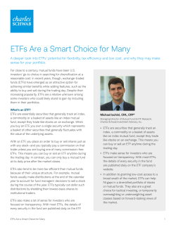 ETFs Are a Smart Choice for Many