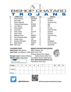 3 Peyton Blamey 2B/C/RHP 11 St Simon 5 Nick Casey 1B/RHP 12