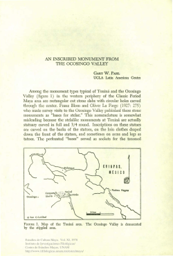 AN INSCRIBED MONUMENT FROM THE OCOSINGO VALLEY