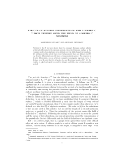 PERIODS OF STREBEL DIFFERENTIALS AND ALGEBRAIC