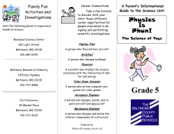 Physics is Phun - Baltimore County Public Schools
