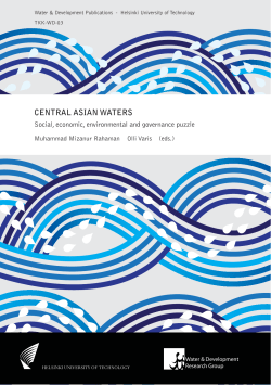 central asian waters - Global Water Partnership