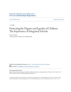 The Importance of Integrated Schools