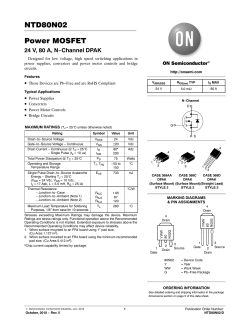 NTD80N02 - 24V, 80A Power MOSFET