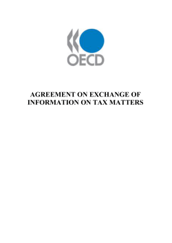 Agreement on Exchange of Information on Tax Matters