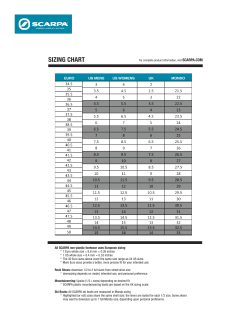 sizing chart