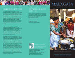 malagasy - National African Language Resource Center