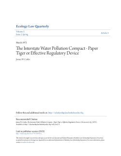 The Interstate Water Pollution Compact