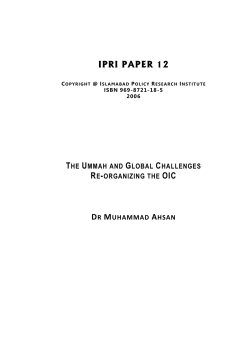 The Ummah and Global Challenges