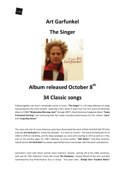 Art Garfunkel The Singer Album released October 8 34 Classic songs
