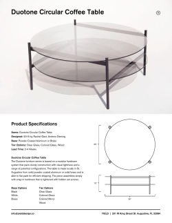 Duotone Circular Coffee Table