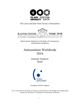 Antisemitism Worldwide 2016