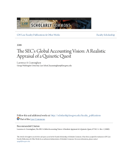 The SEC`s Global Accounting Vision