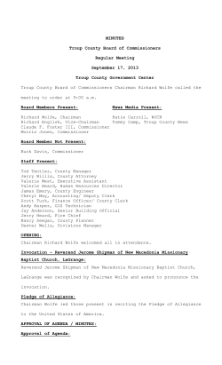 September 17, 2013 - Troup County Government