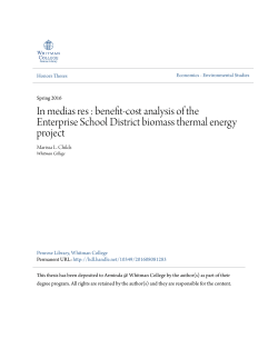 In Medias Res Benefit-Cost Analysis of the Enterprise School District