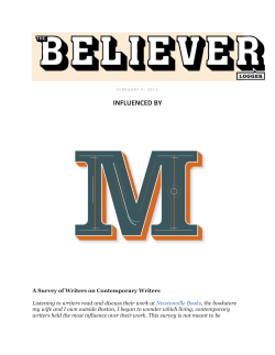 letter m - Jaime Clarke