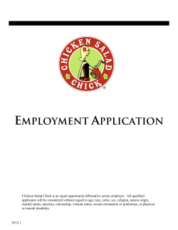 employment application
