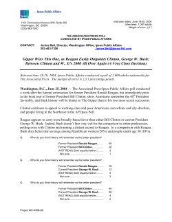 Gipper Wins This One, as Reagan Easily Outpoints Clinton, George