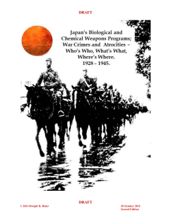 DRAFT DRAFT - Allied POWS in Japan