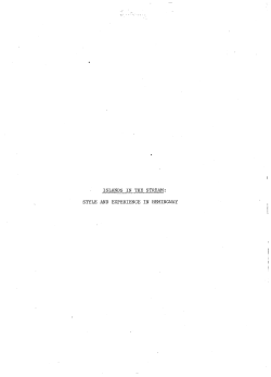 Islands in the Stream: Style and Experience in