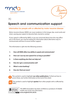 Speech and communication support