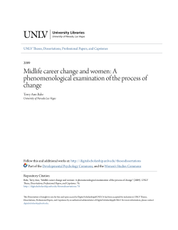 Midlife career change and women