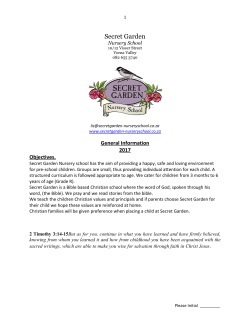 Secret Garden | Nursery School