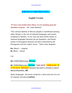 KIKONGO MISTREATED!... English Version