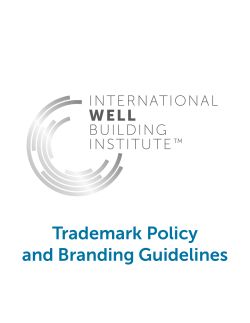 IWBI Trademark Policy and Branding Guidelines