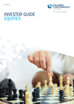 Investor Guide to Equities - Columbia Threadneedle Investments