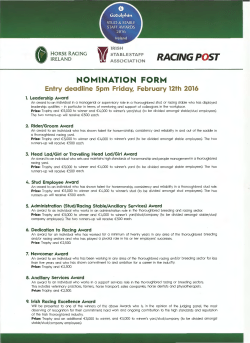 racing post - Irish Stable Staff Association