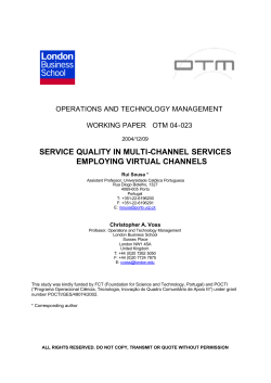 service quality in multi-channel services employing virtual channels