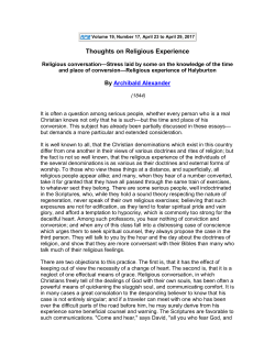 Open article in new window - Reformed Perspectives Magazine