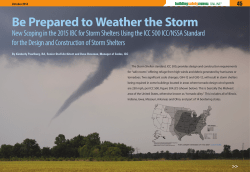 October 2013 Be Prepared to Weather the Storm