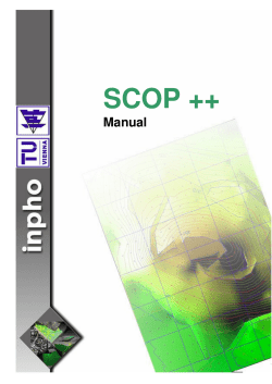 SCOP++ Manual V 5.4.2 - Department of Geodesy and Geoinformation