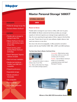Maxtor Personal Storage&trade; 5000XT