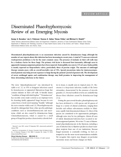 Disseminated Phaeohyphomycosis: Review of an Emerging