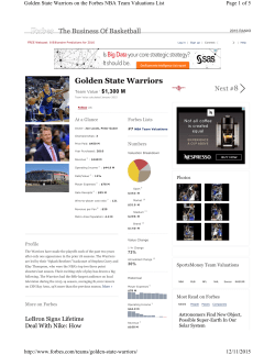 Golden State Warriors - GSW Event Center AB 900 Records