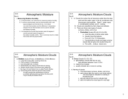 Atmospheric Moisture