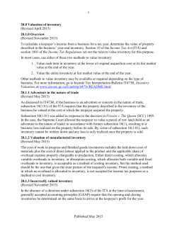 G10140-TX_Chapter 20.0 Valuation of Inventory