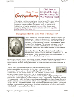 Gettysburg - Town Tour - Part 1