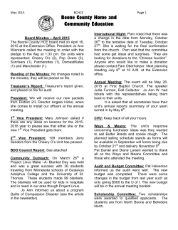 May 2015 BCHCE Newsletter - University of Illinois Extension