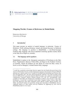 Mapping Worlds: Frames of Reference in MalakMalak
