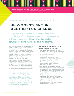 THE WOMEN`S GROUP: TOGETHER FOR CHANGE