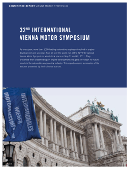 The 32 nd International Vienna Motor Symposium