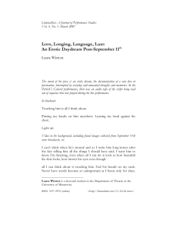 Love, Longing, Language, Lust
