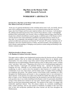 abstracts - University of Leicester